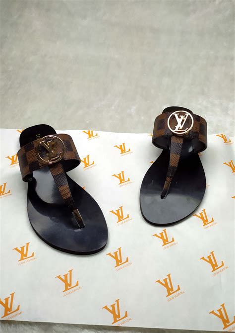 lv white sandals|louis vuitton sunshine sandals.